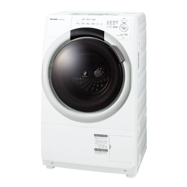 4.【プラズマクラスターで除菌】シャープ ドラム式洗濯乾燥機 ES-S7J-WL