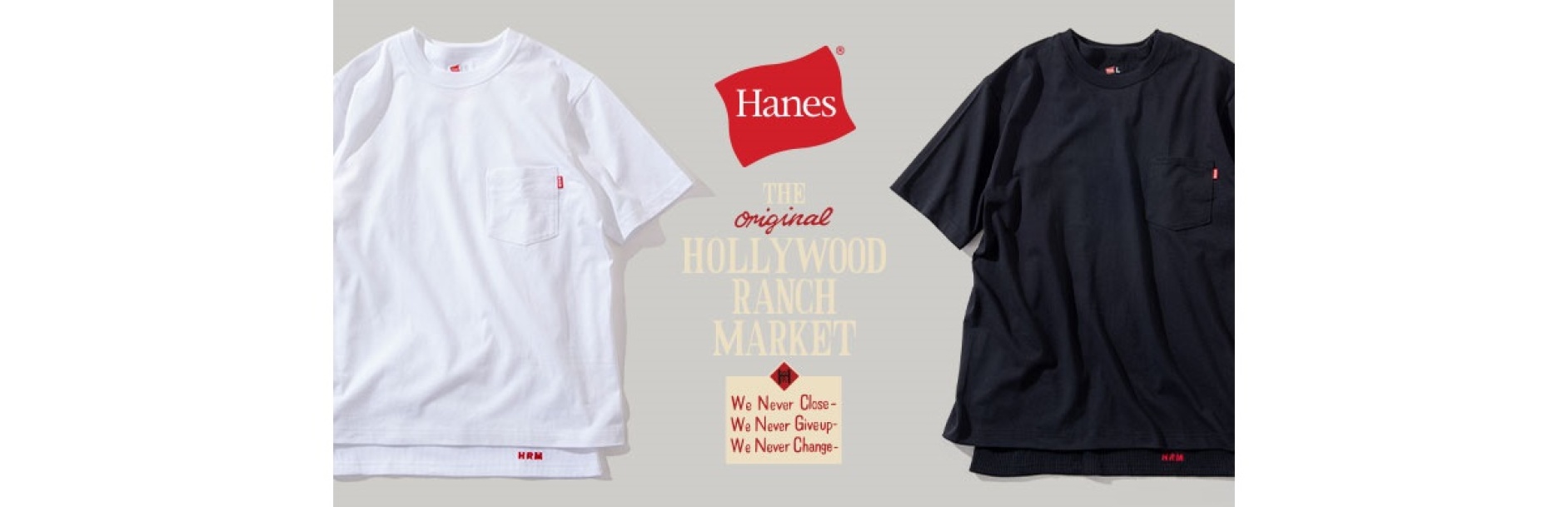 毎シーズン好評のHanes×HOLLYWOOD RANCH MARKETのパックTシャツが今夏も登場