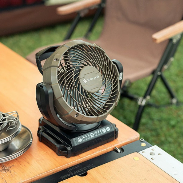 【キャンプに似合うアースカラーの扇風機】スノーピーク フィールドファン snow peak MKT-102