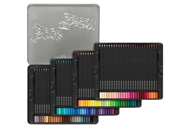 16. ファーバーカステル BLACK EDITION 色鉛筆セット 100色【人間工学に基づいた三角形軸で握りやすく疲れにくい】