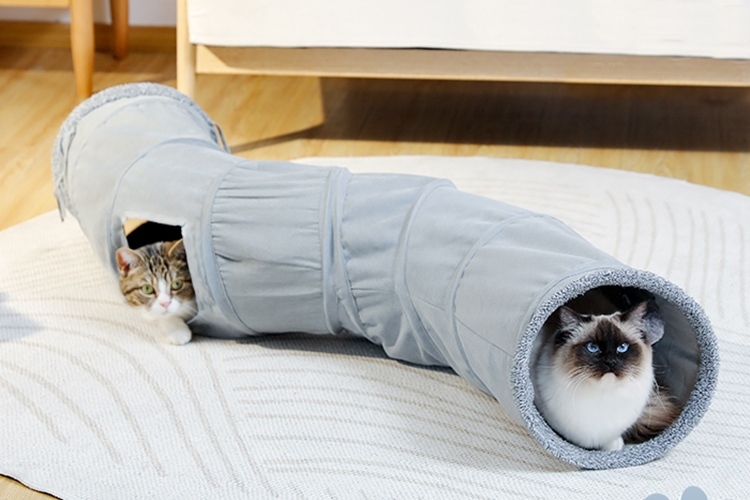 14. Nagaipet S型猫トンネル 折り畳み式【多彩な遊び方ができる猫の遊園地】