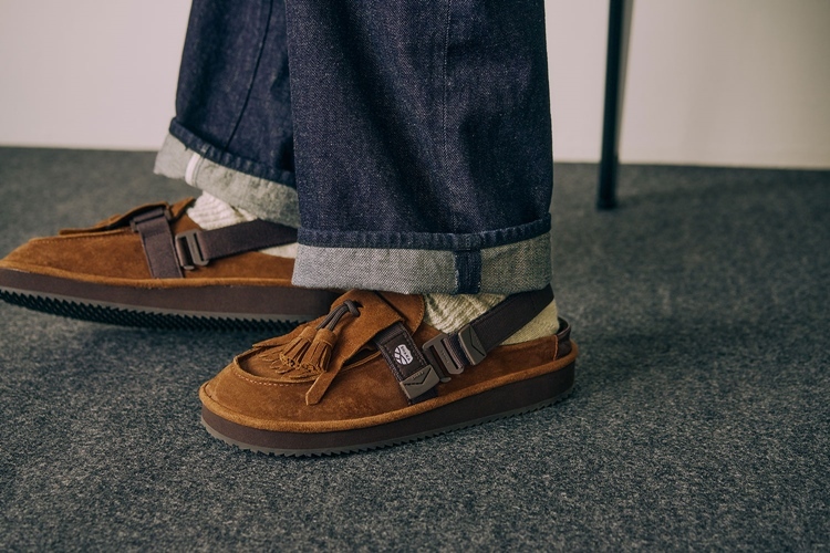 MOC MULE TASSEL SUEDE 着用シーン