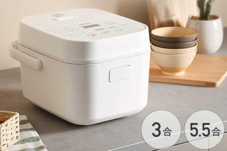 24. 山善 マイコン式炊飯器(3合炊き) YJR-DM051【煮込み料理に対応し早炊き機能搭載】