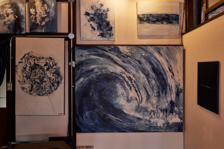 守谷玲太さん 藍染 作品