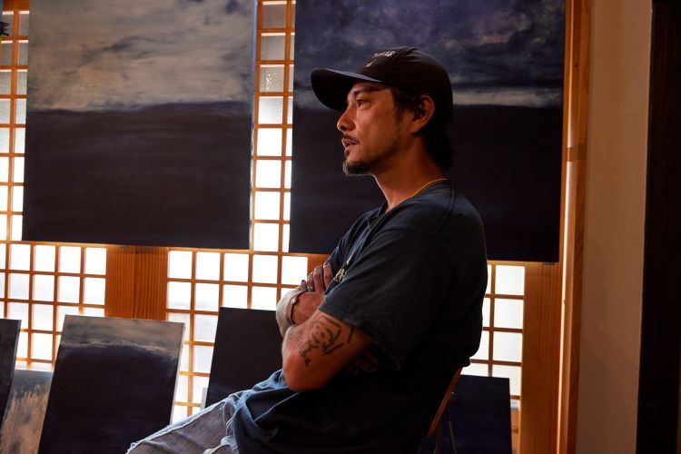 守谷史男、跡－07・85、希少な画集より、新品高級額・額装付 漆喰と藍で世界を描く守谷怜太の選ぶ、“つくり手の温度を感じるギフト”