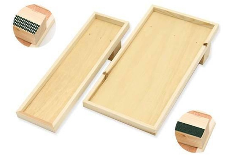 13. Leaf Corporation 爪みがき「カリカリくん」用木枠【カーペット用とフロア用2枚セット】