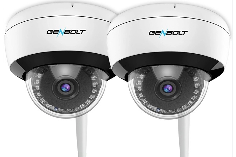 6. GENBOLT ドームカメラ GB-211 2台セット【人物だけを検知して録画可能】