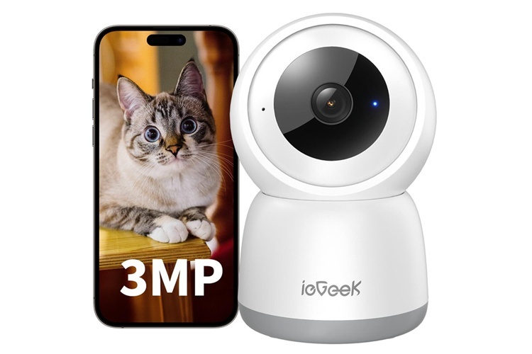 14. iegeek 屋内 見守りカメラ SC1 【天井や卓上に設置できて内装の外観を損ねないデザイン】