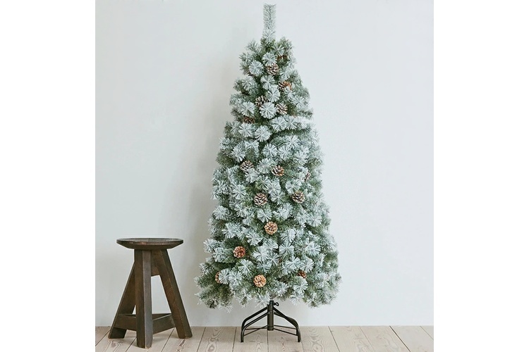 13. Alsace アルザスツリー スノー 樅 2025ver 150cm【葉に雪をまとい美しさを際立たせる】