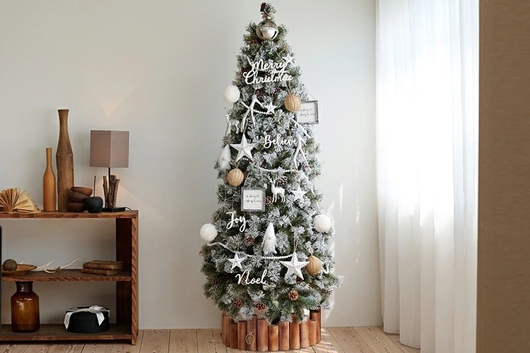 20.  Alsace アルザスツリー スノー 樅 2025ver 180cm【夜が深まるほど幻想的に】