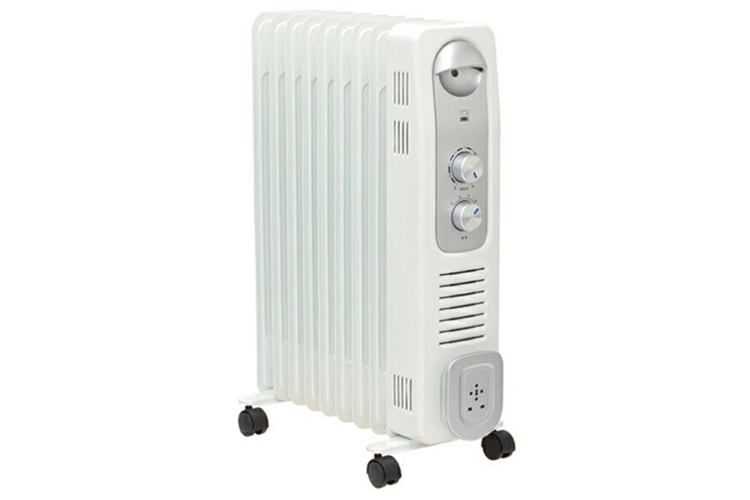 12. DBK オイルヒーター DRC1009WS【多彩な停止機能を搭載し安全面に優れた設計】