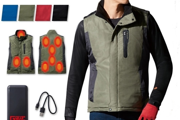 FEVER GEAR ADVANCE FGA79010 電熱ベスト【55℃まで温められ寒さの厳しい環境でも使いやすい】