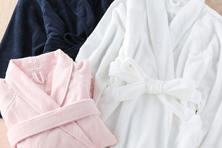 UCHINO 極薄やわらかショートローブ 男女兼用【夫婦で揃えても良さそう】