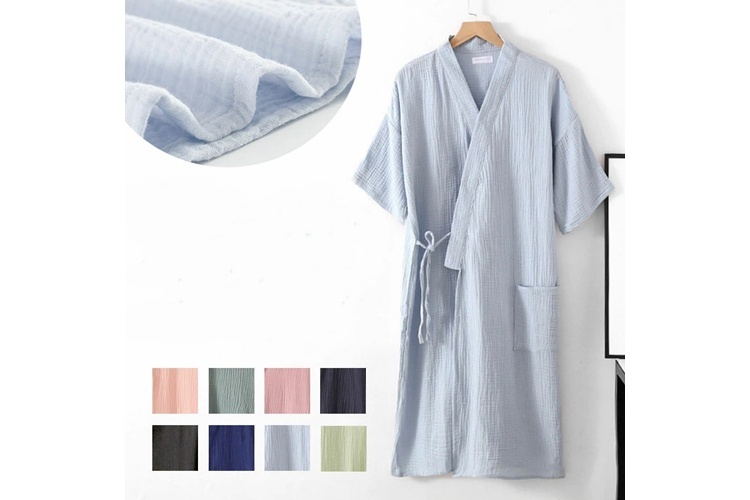 バックヤードファミリー バスローブ yelrobe5179 【サラリと着れる優しいコットン生地が魅力】
