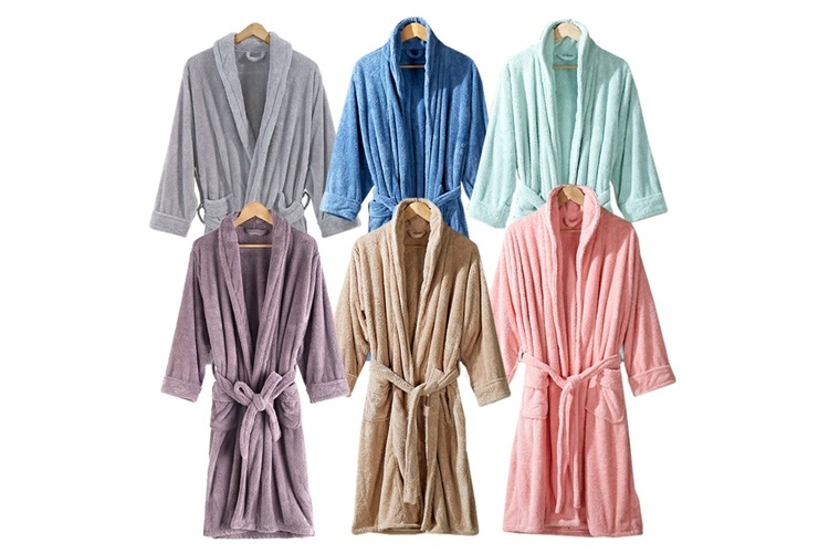 マイクロファイバー バスローブ【子育て中に最適な一枚】