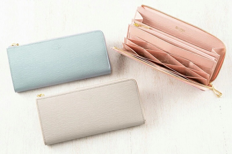 Cypris Women’s Risacca ハニーセル長財布【L字ラウンドファスナー束入】