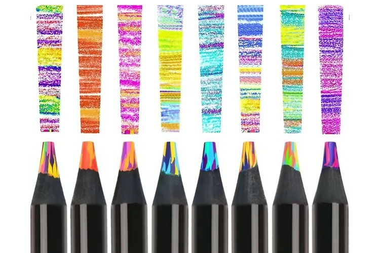 Teddy's closet レインボーグラデーション鉛筆12本セット