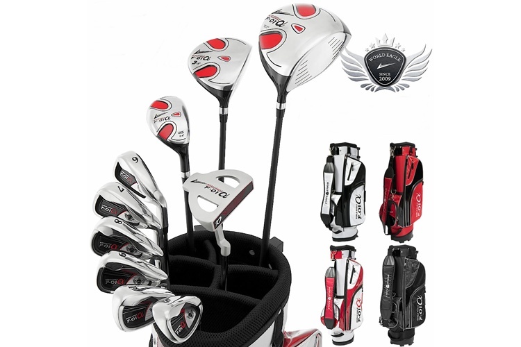 ワールドイーグル F-01a メンズ ゴルフクラブセット 専用キャディバッグ付き