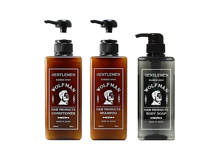 WOLFMAN BARBER PRODUCTS WOLFMAN SHAMPOO&CONDITIONER&BODY SOAP