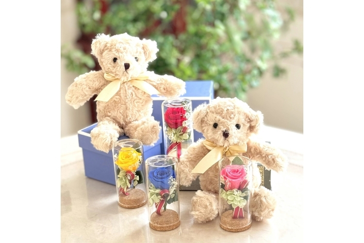 プリザーブドフラワー ぬいぐるみ