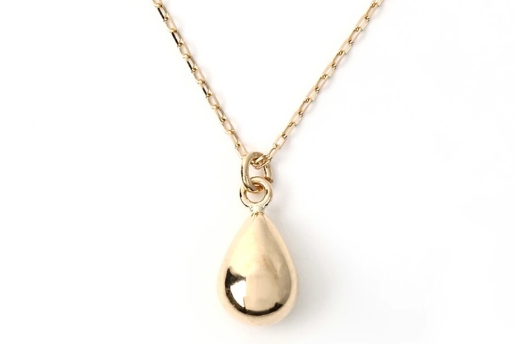 18金ドロップネックレス