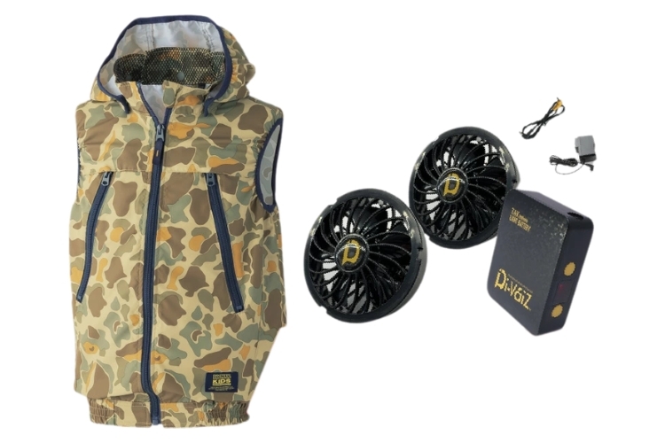 WINDZONE(DOGMAN KIDS) 8264 WZ ドッグマンキッズ迷彩フードベスト