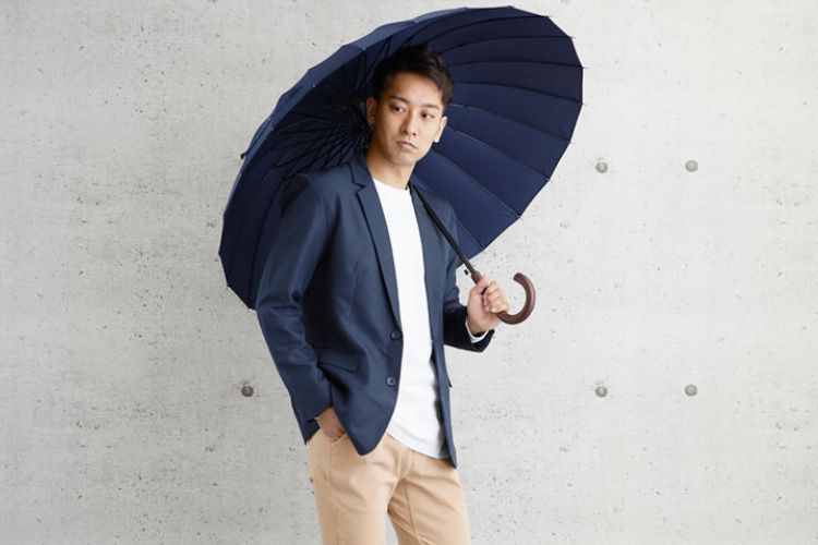 24. 屈強な24本骨傘 メンズ