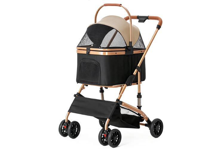 10. ペットカート 360度前輪 後輪ストッパー付き