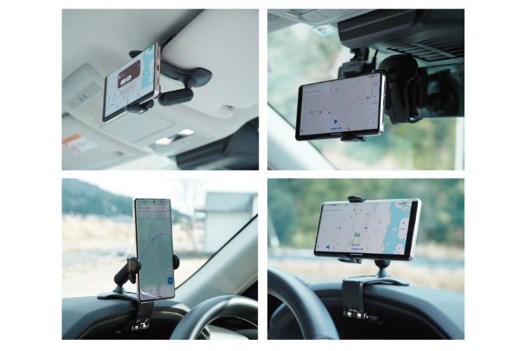 スマホホルダー 車用 グリップ力UP