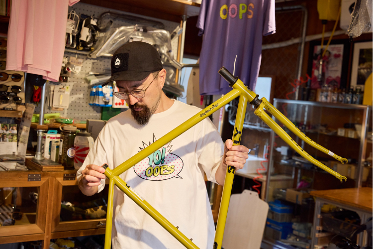 tempra cycle店主、小林健太さん