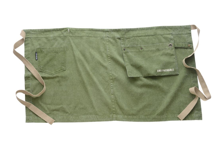 25．【ロング・ショートが選べる】AND PACKABLE ギャルソンエプロン