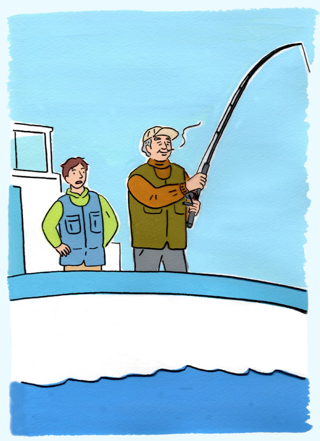 魚釣五郎と師匠