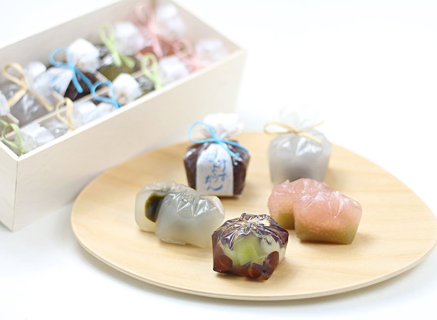 京都の伝統工芸×鶴屋光信 
西陣織宝石箱入り琥珀糖