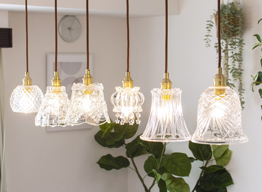 ガラスペンダントライトONG 5,480円