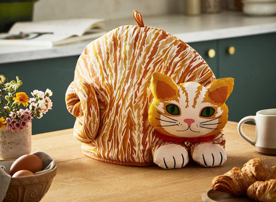 ジンジャーキャット シェイプ ティーコージー Ginger Cat 