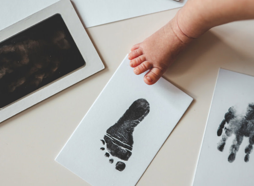 汚れない手形足形スタンプ 680円～