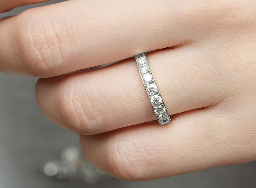プラチナ950【H-SIクラス】ダイヤモンドエタニティリング1.00ct 149,800円