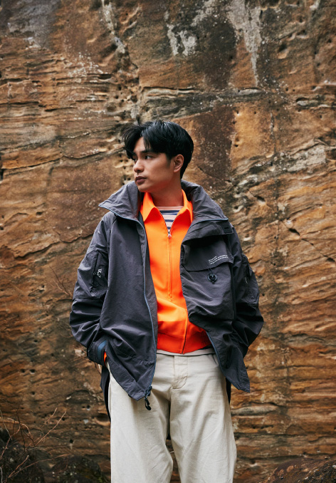 中村蒼、差し色とサイズ感で春を演出する 2023 大人のアウトドア