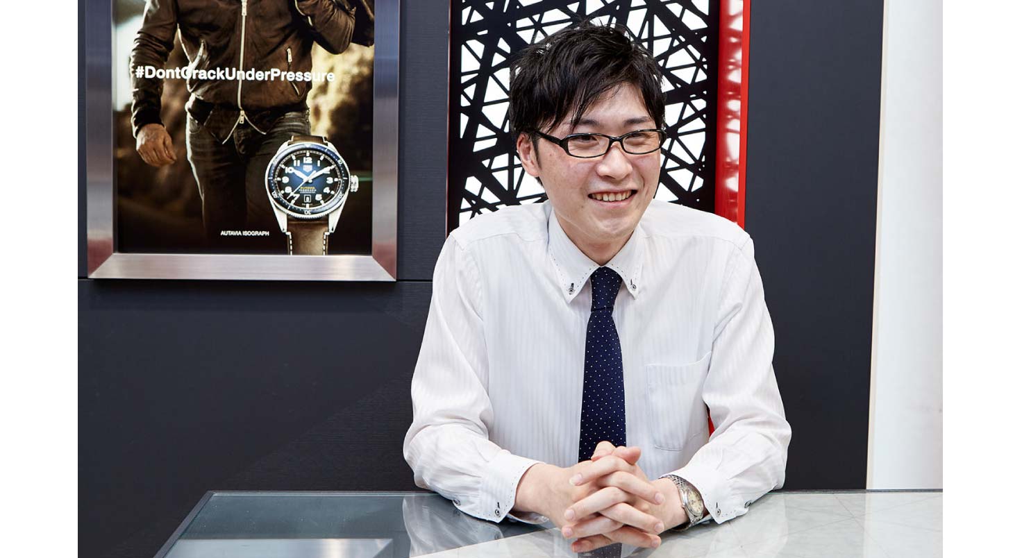 腕時計点タケカワのECサイト「時計館」を担当する担小林紳也さん